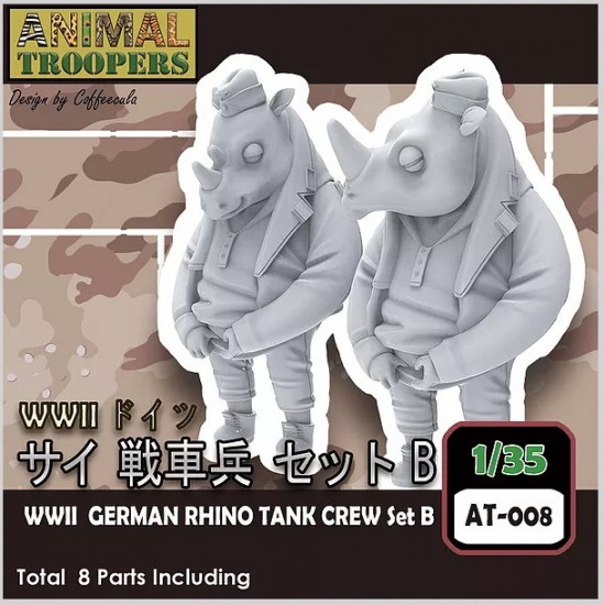 1/35 Animal Troopers Series - WWII German Rhino Tank Crew Set B (2 figures)
